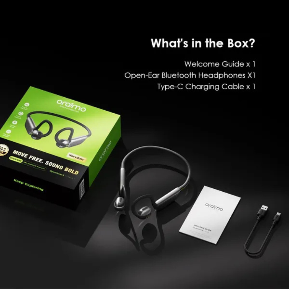 Oraimo OpenCirclet 2 IPX5 Steps Tracking Open-Ear Headphones - Image 14