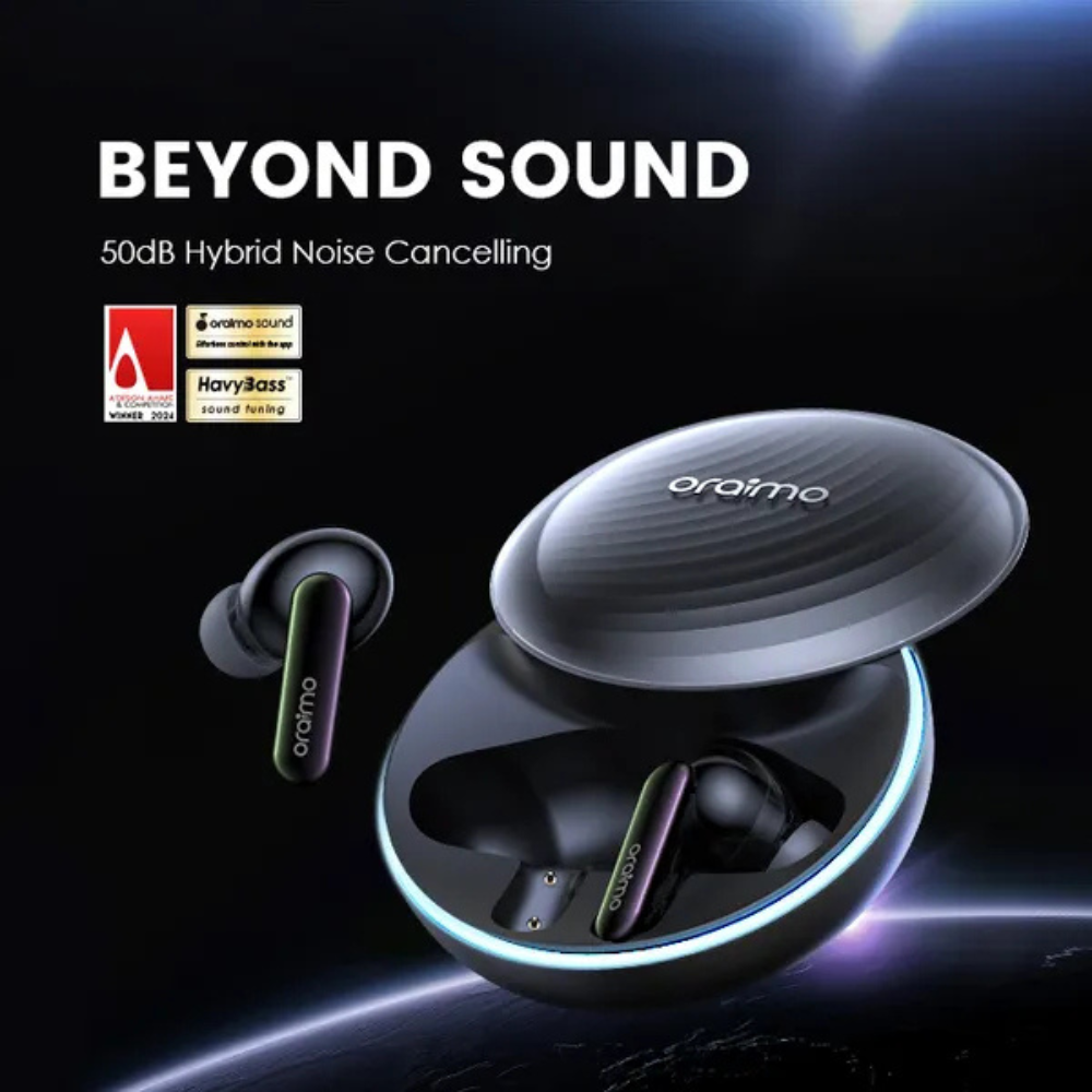 Oraimo SpaceBuds Hybrid ANC True Wireless Earbuds Customized Voice Prompt - Image 2