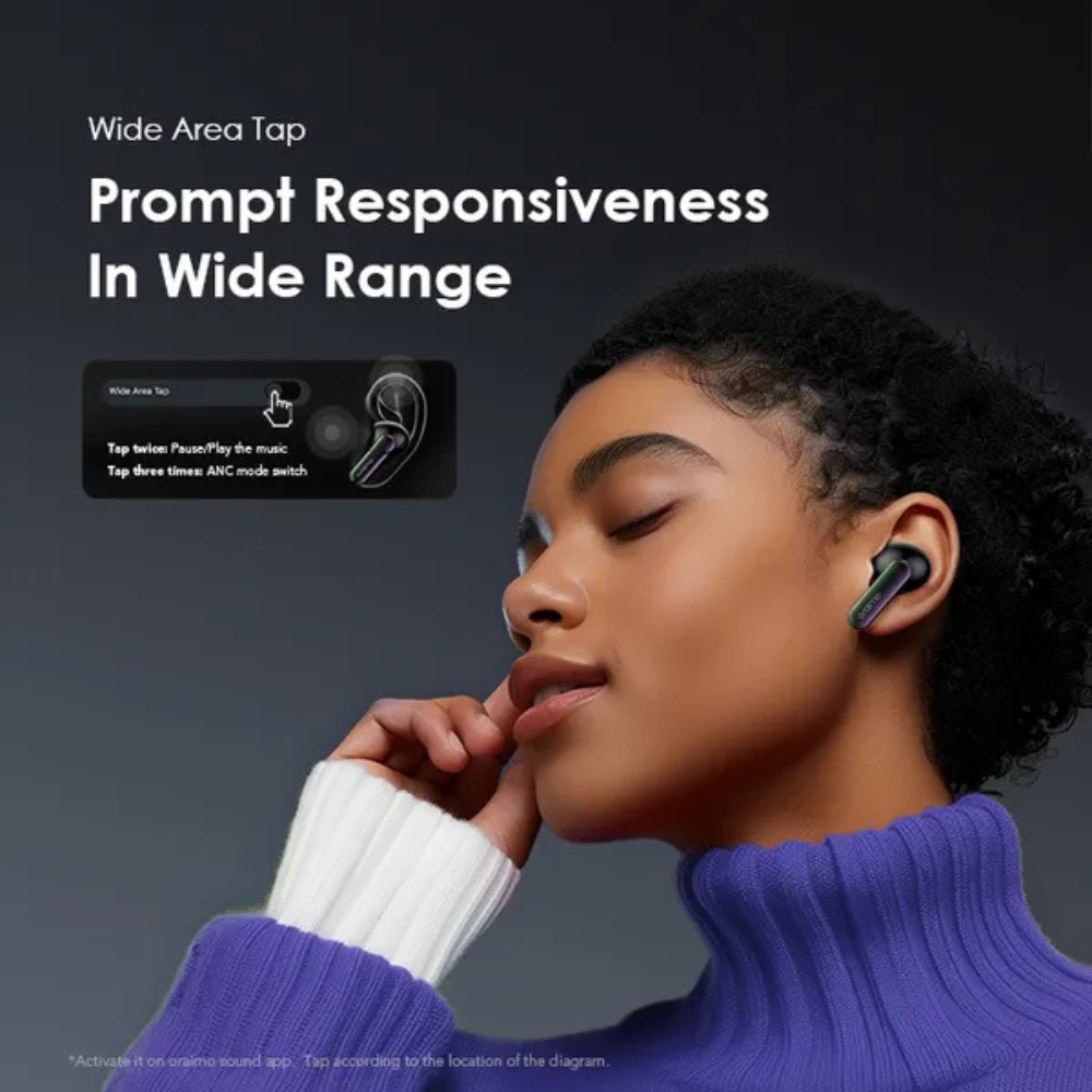 Oraimo SpaceBuds Hybrid ANC True Wireless Earbuds Customized Voice Prompt - Image 11