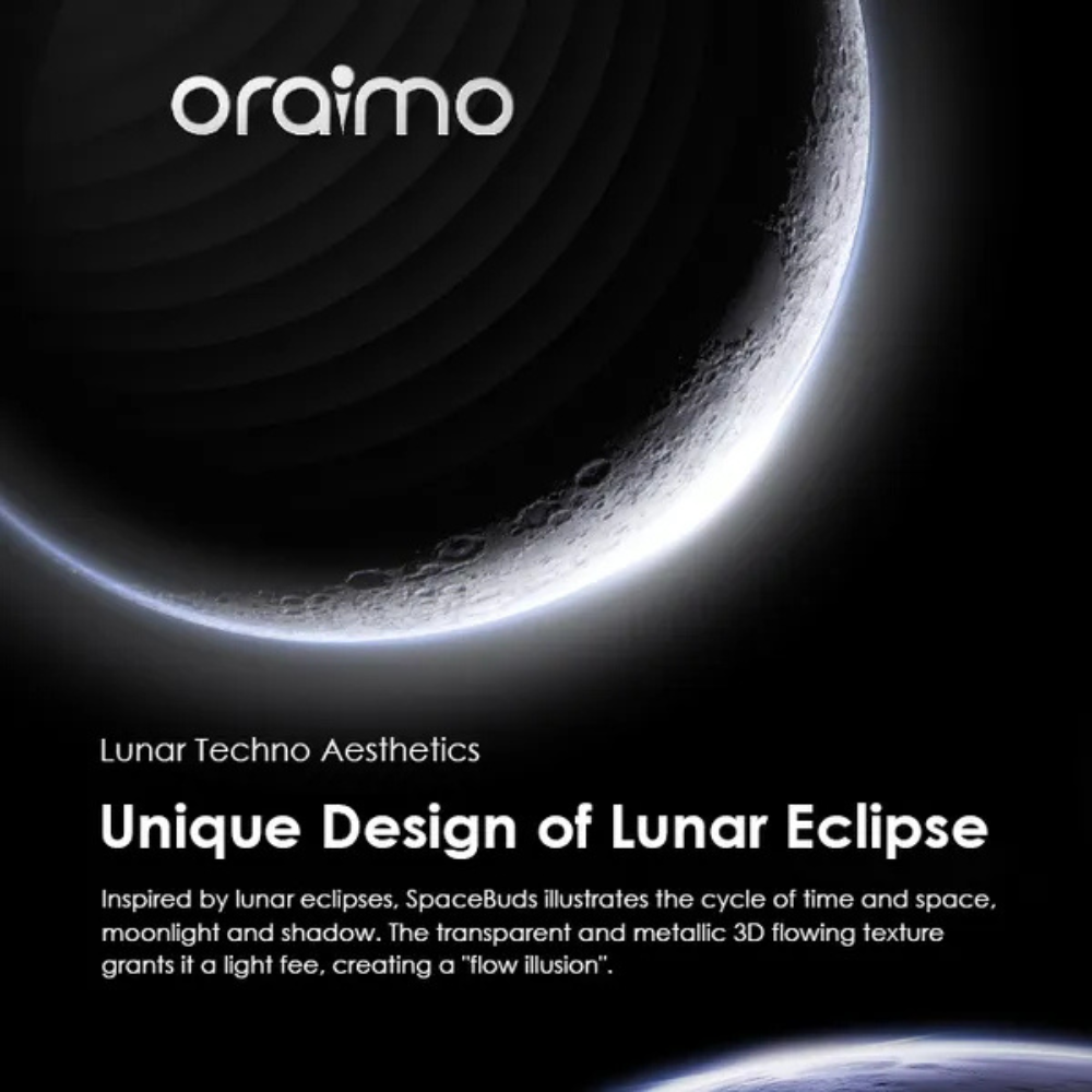 Oraimo SpaceBuds Hybrid ANC True Wireless Earbuds Customized Voice Prompt - Image 4