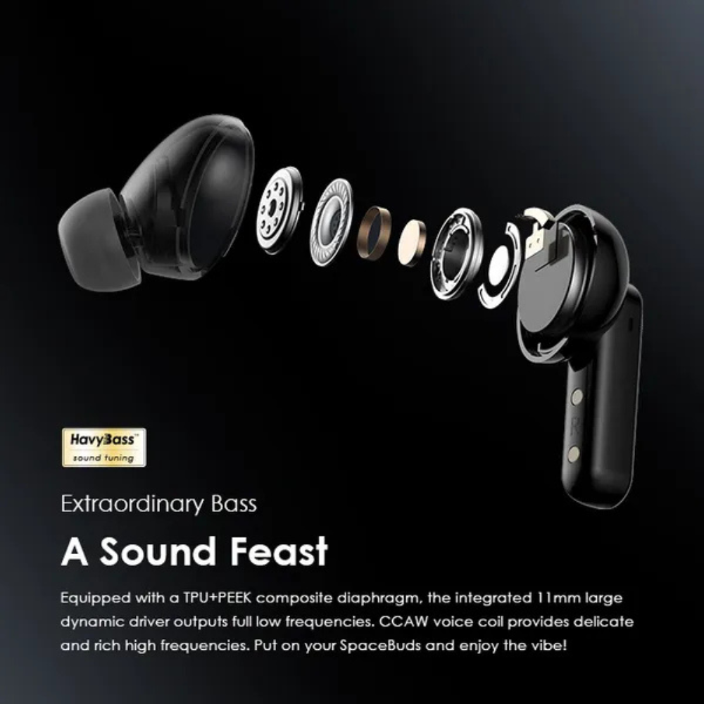 Oraimo SpaceBuds Hybrid ANC True Wireless Earbuds Customized Voice Prompt - Image 7