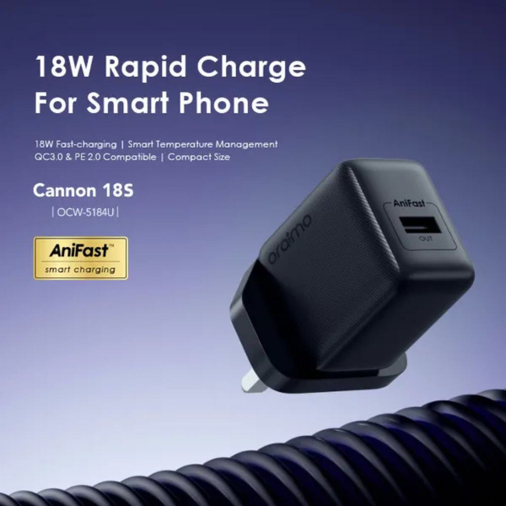 Oraimo Cannon 18S 18W Wall Charger Kit - Image 3