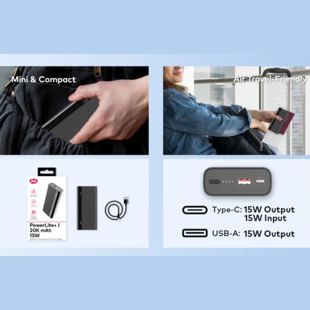 Itel 20000mAh T162 15W Type-C Output Fast Charging Power Bank - Image 8