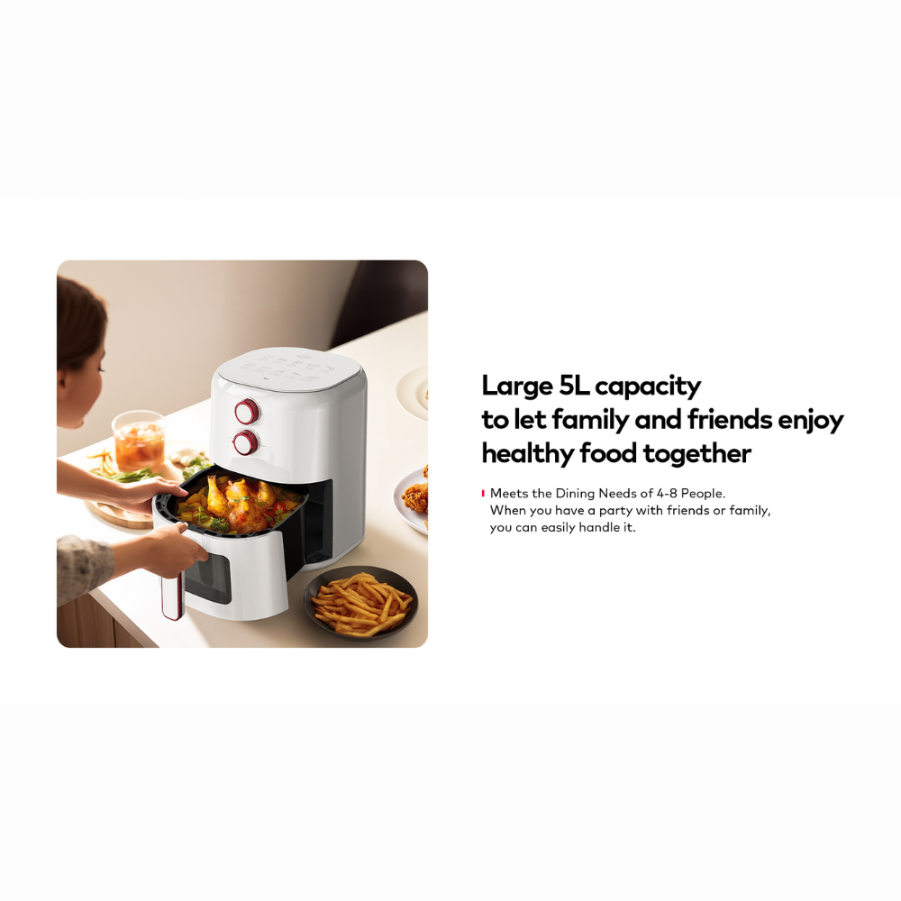 Itel 5L Temperature Control Oil-free Air Fryer (IAF-001) Airfryer - Image 10