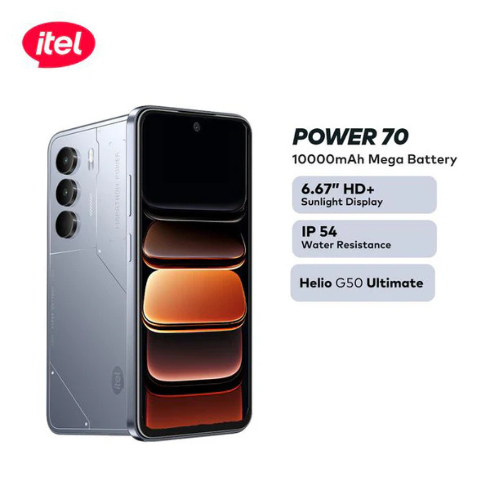 Itel Power 70 Smartphone 10,000mAh Mega Battery