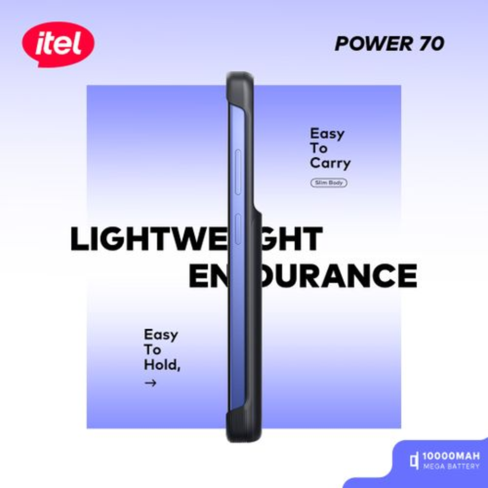Itel Power 70 Smartphone 10,000mAh Mega Battery - Image 2