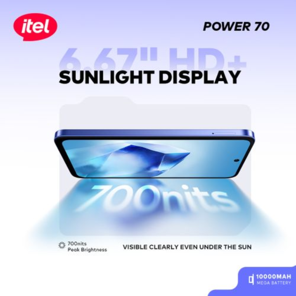 Itel Power 70 Smartphone 10,000mAh Mega Battery - Image 4