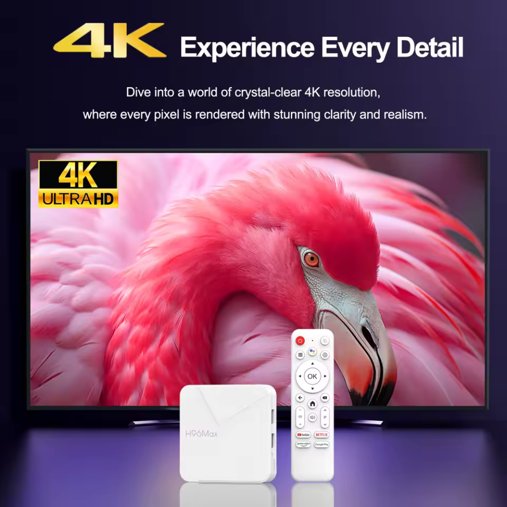 H96 Android 14 TV Box RK3518 2.4G 5G Wifi6 BT 3D HD - Image 5