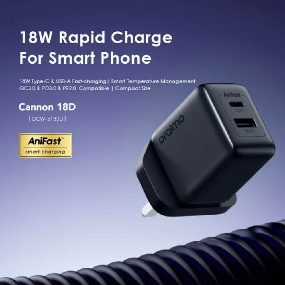 Oraimo Cannon 18D 18W Wall Charger Kit - Image 7