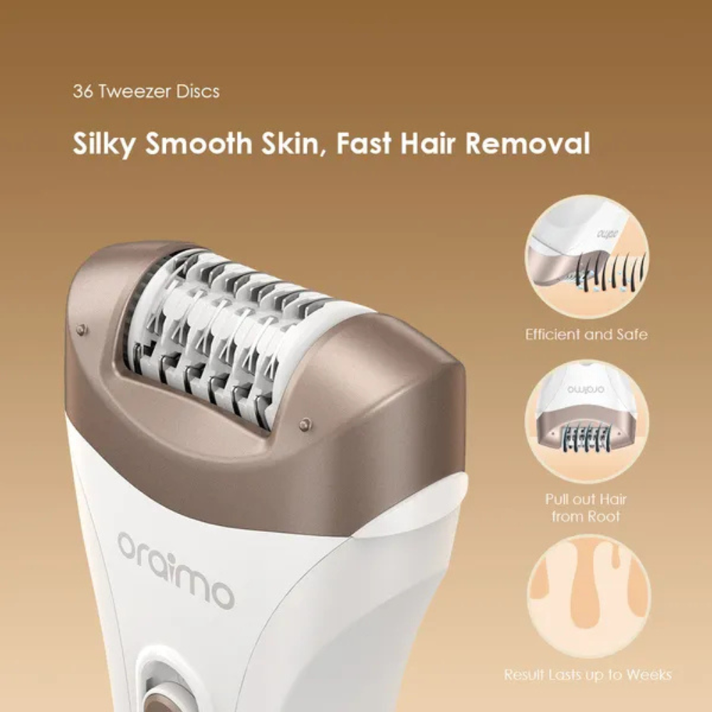 Oraimo SilkSmooth Women Hair Removal Epilator - Image 3