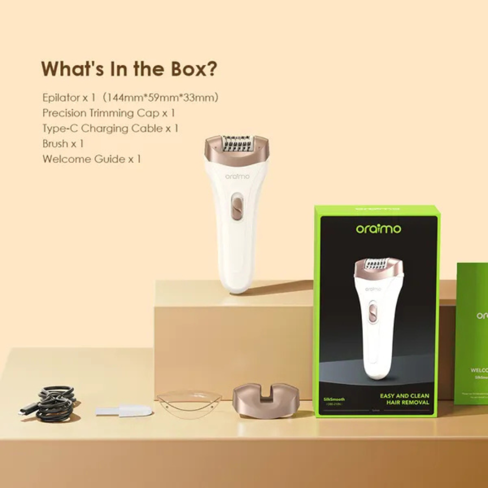 Oraimo SilkSmooth Women Hair Removal Epilator - Image 6