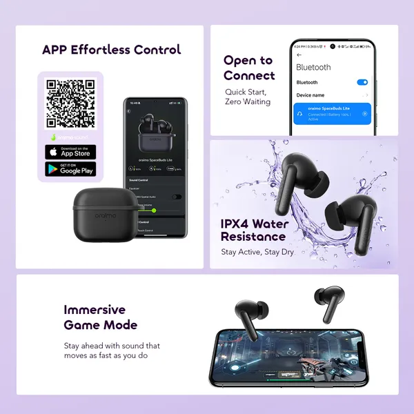 Oraimo SpaceBuds Lite Sound360 Anti-Lost True Wireless Earbuds - Image 10