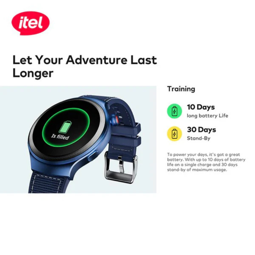 Itel smart Watch Edge R1 Pro O43 Fast Charging AMOLED Display - Image 4