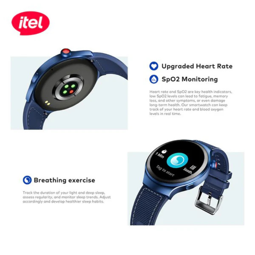 Itel smart Watch Edge R1 Pro O43 Fast Charging AMOLED Display - Image 5
