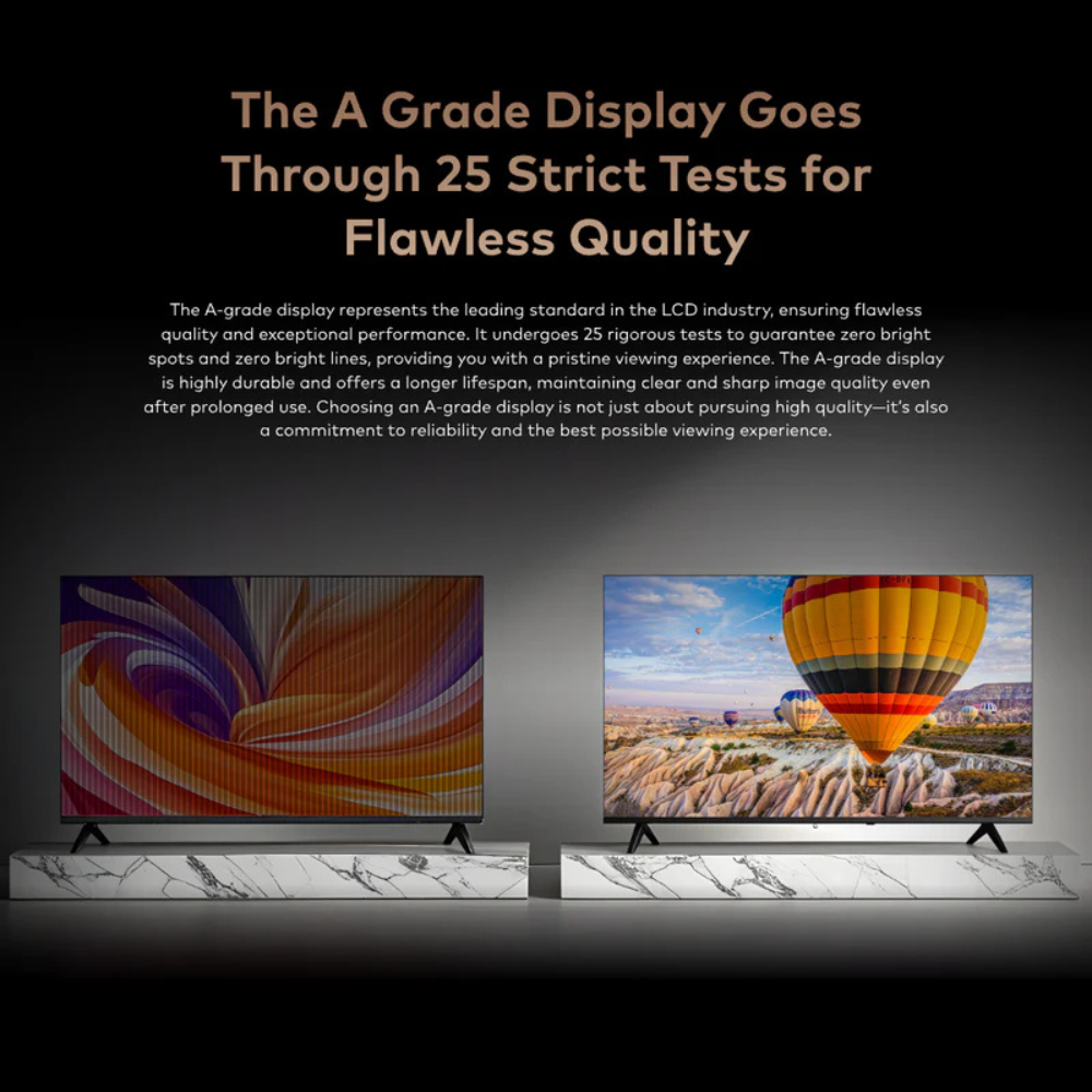 Itel 32''QLED Android Smart TV grade-A display 20W HIFI Frameless Design Black - Image 4