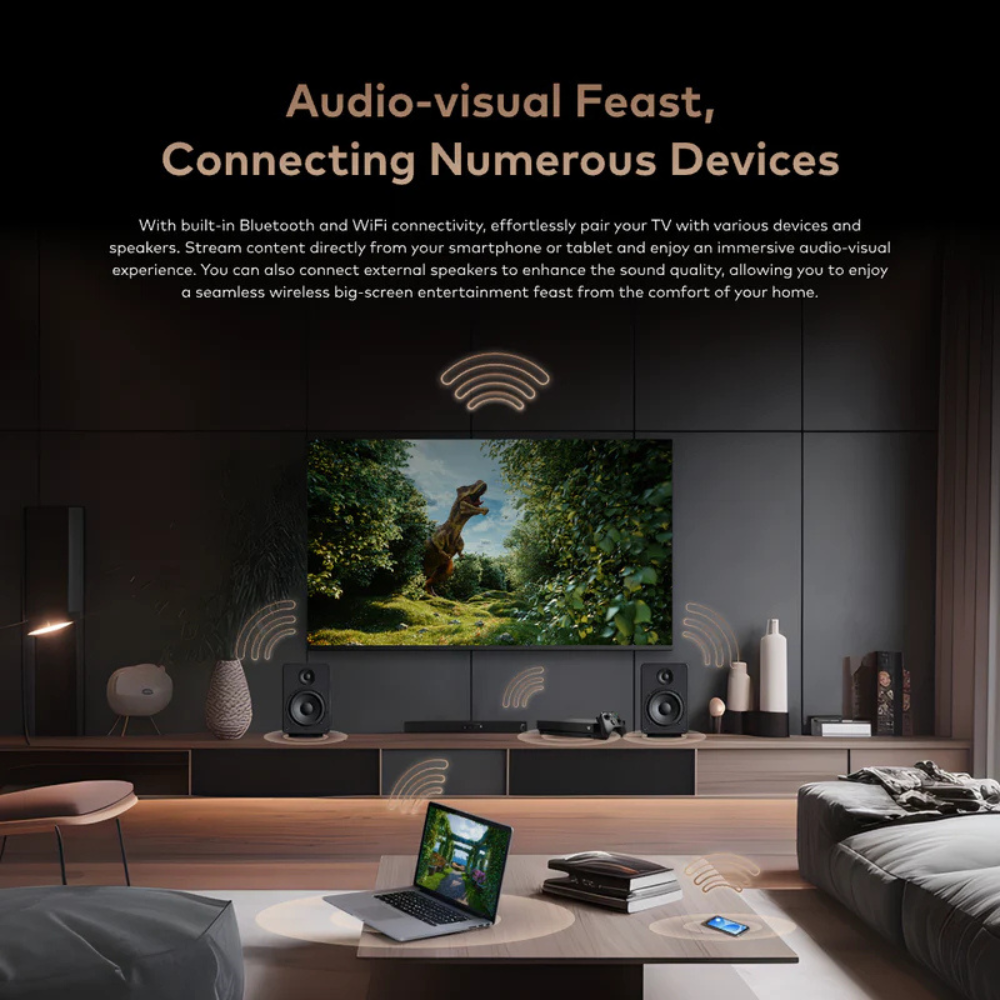 Itel 32''QLED Android Smart TV grade-A display 20W HIFI Frameless Design Black - Image 9