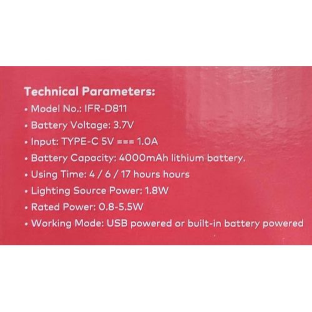 Itel 4000mAh Foldable Rechargeable Fan - Image 3