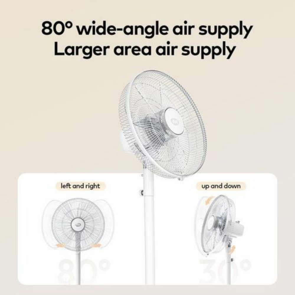 Itel 16 Inches 7 Blades Strong Wind Standing Electric Fan - Image 3