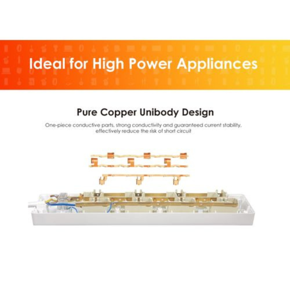 Itel 4 Sockets Extension Box With 3 USB Ports - ISU-1421WU - Image 3