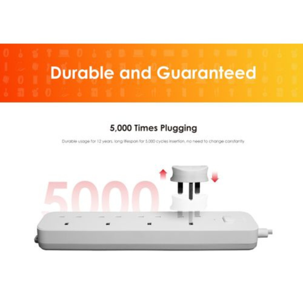 Itel 4 Sockets Extension Box With 3 USB Ports - ISU-1421WU - Image 5